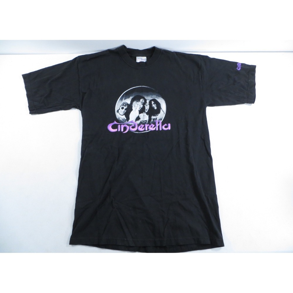 Vintage Cinderella Concert Tour Band T-Shirt Cincer F**** Rella 90's Medium‎